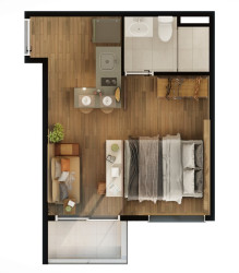 Apartamento com 1 Quarto à Venda, 58 m² em Vila Madalena - São Paulo