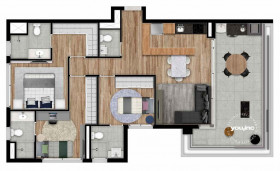 Apartamento com 1 Quarto à Venda, 31 m² em Brooklin - São Paulo