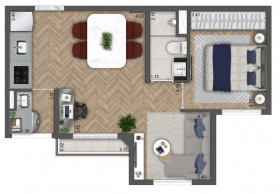 Apartamento com 2 Quartos à Venda, 38 m² em Imirim - São Paulo