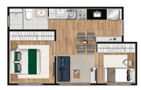 Apartamento com 2 Quartos à Venda, 35 m² em Barra Funda - São Paulo