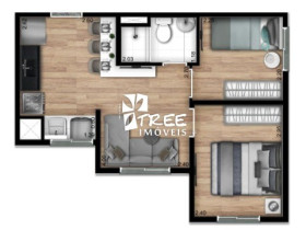 Apartamento com 2 Quartos à Venda, 37 m² em Jardim Da Pedreira - São Paulo