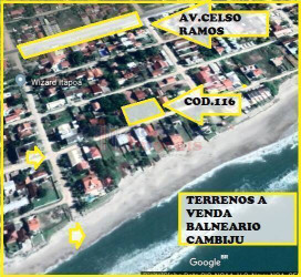 Terreno à Venda, 360 m² em Cambiju - Itapoá