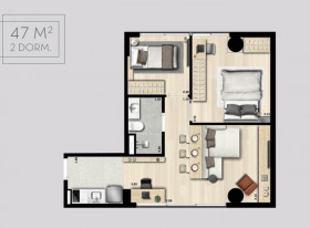 Apartamento com 2 Quartos à Venda, 56 m² em Pinheiros - São Paulo