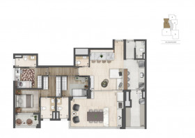 Apartamento com 3 Quartos à Venda, 156 m² em Brooklin - São Paulo