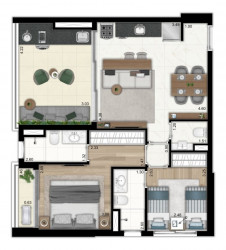 Apartamento com 2 Quartos à Venda, 109 m² em Vila Pompeia - São Paulo