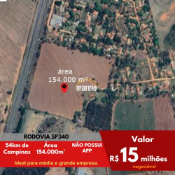 Terreno à Venda, 166.287 m² em Rodovia Campinas - Mogi Mirim - Mogi Mirim