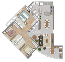 Apartamento com 3 Quartos à Venda, 170 m² em Centro - Balneário Camboriú