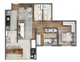 Apartamento com 2 Quartos à Venda, 64 m² em Santana - São Paulo