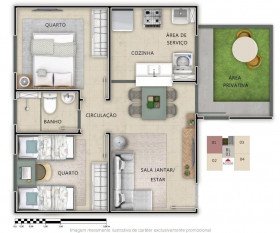 Apartamento com 2 Quartos à Venda, 41 m² em Jardim São Gabriel - Campinas