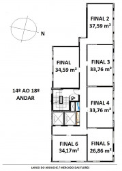 Apartamento com 2 Quartos à Venda, 33 m² em República - São Paulo