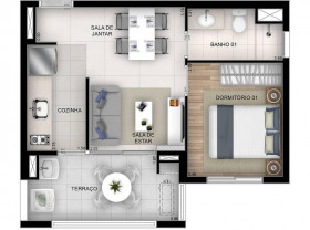 Apartamento com 2 Quartos à Venda, 56 m² em Brás - São Paulo