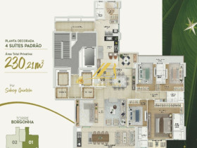 Apartamento com 4 Quartos à Venda, 230 m² em Horto Florestal - Salvador