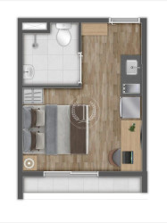 Apartamento com 1 Quarto à Venda, 19 m² em Vila Das Belezas - São Paulo