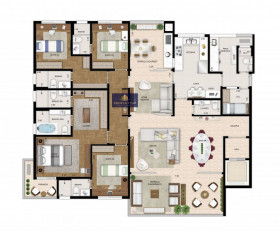 Apartamento com 4 Quartos à Venda, 221 m² em Vila Romana - São Paulo
