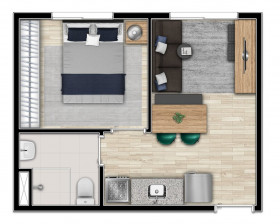 Apartamento com 2 Quartos à Venda, 32 m² em Bela Vista - São Paulo