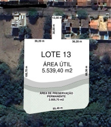 Terreno à Venda, 5.539 m² em Vila Santista - Atibaia