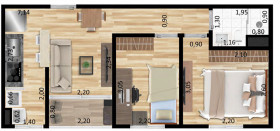 Apartamento com 2 Quartos à Venda, 39 m² em Sacomã - São Paulo