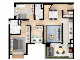 Apartamento com 3 Quartos à Venda, 91 m² em Jardim Guedala - São Paulo