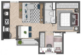 Apartamento com 2 Quartos à Venda, 38 m² em Imirim - São Paulo