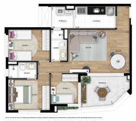 Apartamento com 3 Quartos à Venda, 82 m² em Conceição - São Paulo