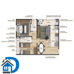 Apartamento com 2 Quartos à Venda, 60 m² em Jardim São Carlos - Sorocaba