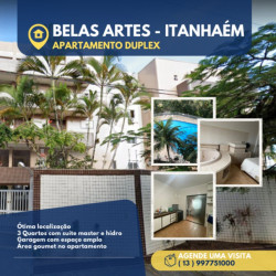 Apartamento com 3 Quartos para Alugar ou Temporada, 183 m² em Belas Artes - Itanhaém