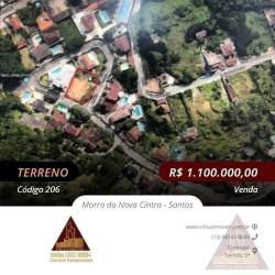 Terreno à Venda, 920 m² em Morro Da Nova Cintra - Santos