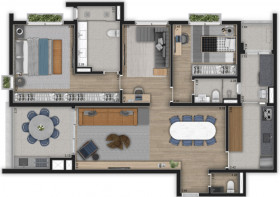 Apartamento com 3 Quartos à Venda, 128 m² em Vila Mariana - São Paulo