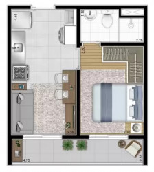 Apartamento com 1 Quarto à Venda, 26 m² em Vila Mariana - São Paulo