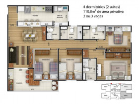 Apartamento com 2 Quartos à Venda, 110 m² em Engordadouro - Jundiaí