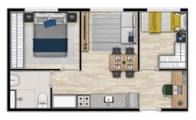 Apartamento com 1 Quarto à Venda, 24 m² em Bela Vista - São Paulo