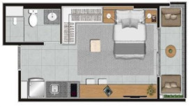 Apartamento com 2 Quartos à Venda, 55 m² em Campo Belo - São Paulo