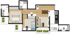 Apartamento com 2 Quartos à Venda, 60 m² em Santana - São Paulo