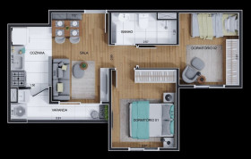 Apartamento com 1 Quarto à Venda, 29 m² em Jaguaribe - Osasco