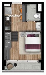 Loft com 1 Quarto à Venda, 23 m² em Brooklin - São Paulo