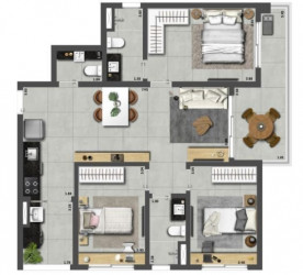 Apartamento com 3 Quartos à Venda, 89 m² em Moema - São Paulo