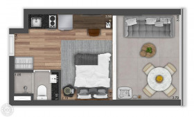 Apartamento com 2 Quartos à Venda, 49 m² em Cerqueira César - São Paulo