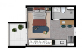 Apartamento com 2 Quartos à Venda, 50 m² em Vila Clementino - São Paulo