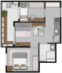 Apartamento com 2 Quartos à Venda, 38 m² em Santana - São Paulo