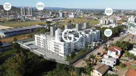 Apartamento com 2 Quartos à Venda, 45 m² em Ceará - Criciúma