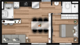 Apartamento com 1 Quarto à Venda, 34 m² em Limão - São Paulo