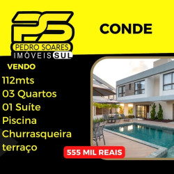 Casa com 3 Quartos à Venda, 112 m² em Conde - Conde