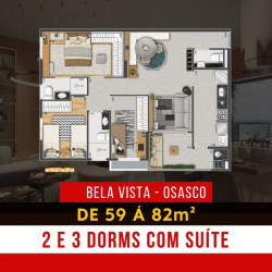 Apartamento com 2 Quartos à Venda, 65 m² em Vila Osasco - Osasco