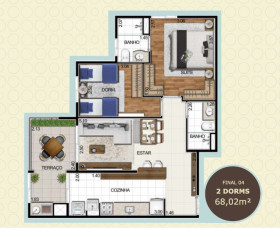 Apartamento com 3 Quartos à Venda, 74 m² em Alphaville - Barueri