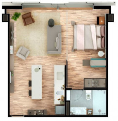 Apartamento com 1 Quarto à Venda, 52 m² em Moema - São Paulo