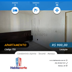 Apartamento com 2 Quartos para Alugar, 46 m² em Tarumã - Manaus