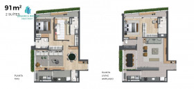 Apartamento com 2 Quartos à Venda, 91 m² em Jardins - São Paulo