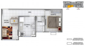 Apartamento com 2 Quartos à Venda, 43 m² em Vila Nossa Senhora Das Vitórias - Mauá