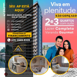 Apartamento com 2 Quartos à Venda,  em Boaçu - São Gonçalo