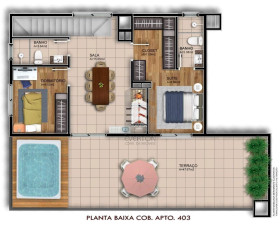 Apartamento com 3 Quartos à Venda, 182 m² em Camobi - Santa Maria